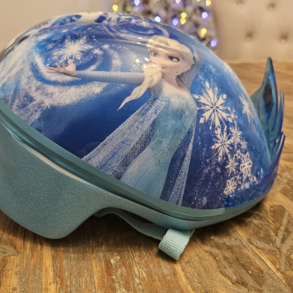 Elsa Frozen Kids Helmet With Knee Pads And Safety Gear